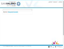 Tablet Screenshot of biblioteca.sanvalero.net